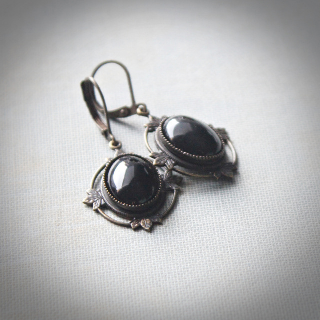 Black Onyx Earrings