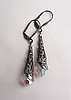 Aurora Borealis Clear Crystal Earrings