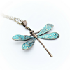 Dragonfly Necklace in Aqua - 3 Colours Available
