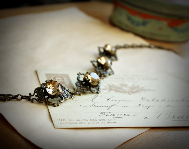 Swarovski Greige Vintage Style Bracelet