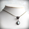 Small Amazonite Pendant Necklace