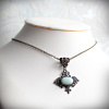 European Style Filigree Amazonite Necklace