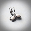 Small Creamy Riverstone Earrings