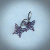 Burgundy Filigree Butterfly Earrings