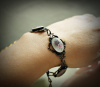 Frosted Floral Cameo Bracelet