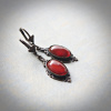 Carnelian Edwardian Drop Earrings