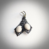 Large Filigree Riverstone Earrings