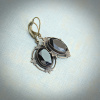 Faceted Black Onyx Vintage Style Drop Earrings