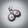 Frosted Floral Earrings