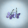 Purple Butterfly Earrings